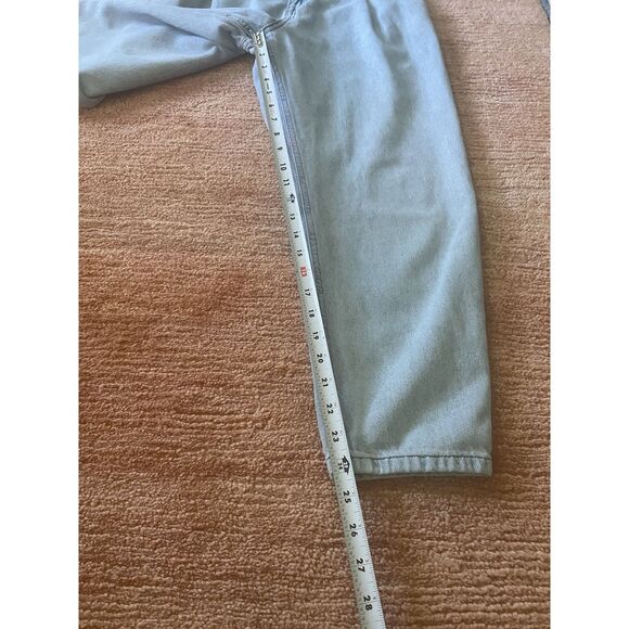 TFS Twentyfourseven Women’s High Rise Mom Jeans Blue Light Wash S/M - Picture 6 of 8